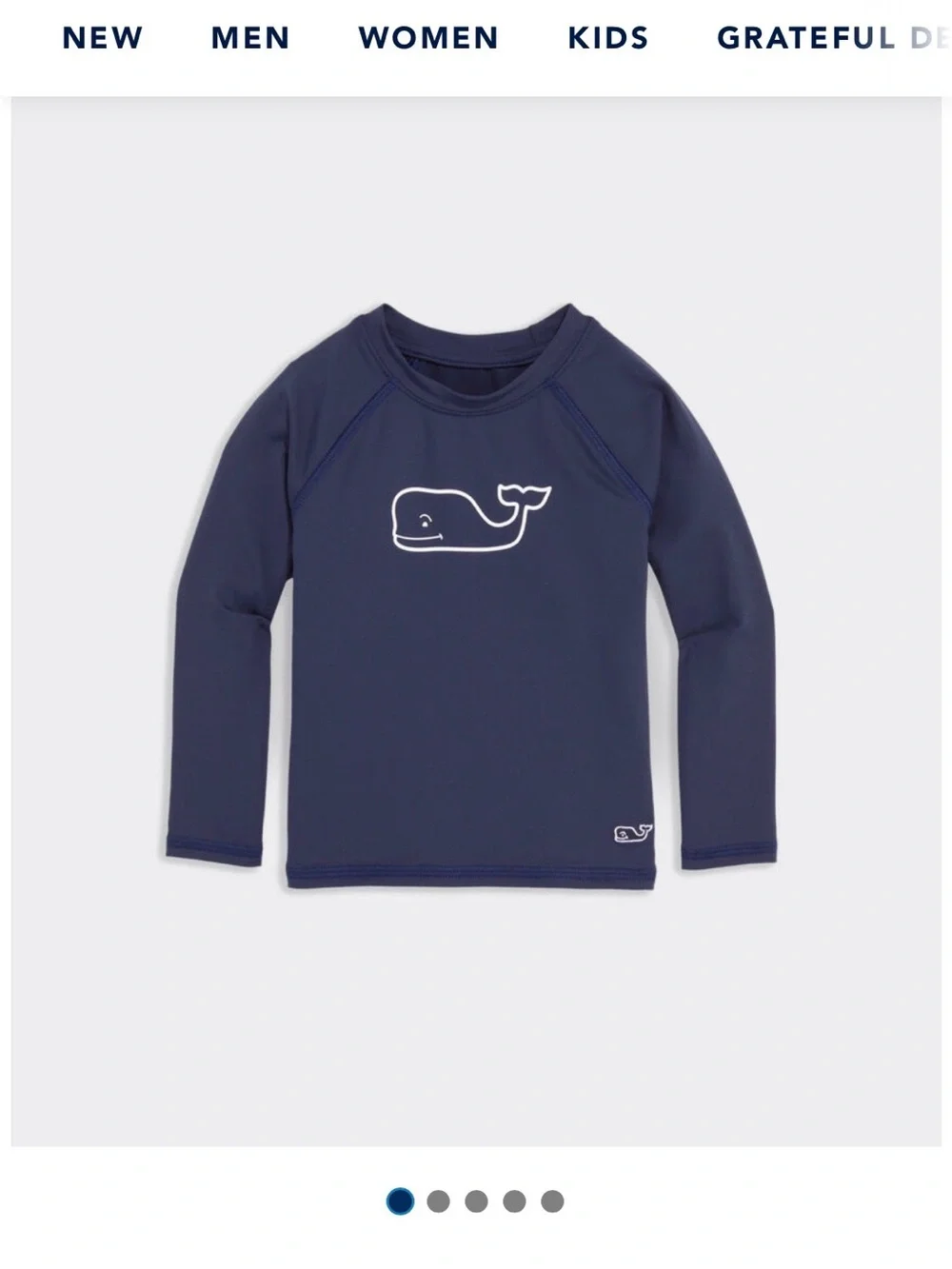Vineyard Vines Baby Raglan Rashguard Nautical Navy